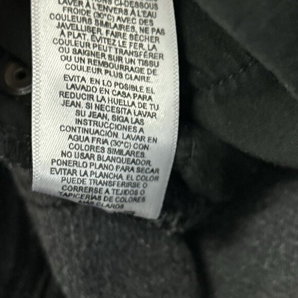 FRAME Le Crop Slim Bootcut Jeans Womens Size 29 Black Raw Edge Denim Mid Rise - Picture 13 of 16